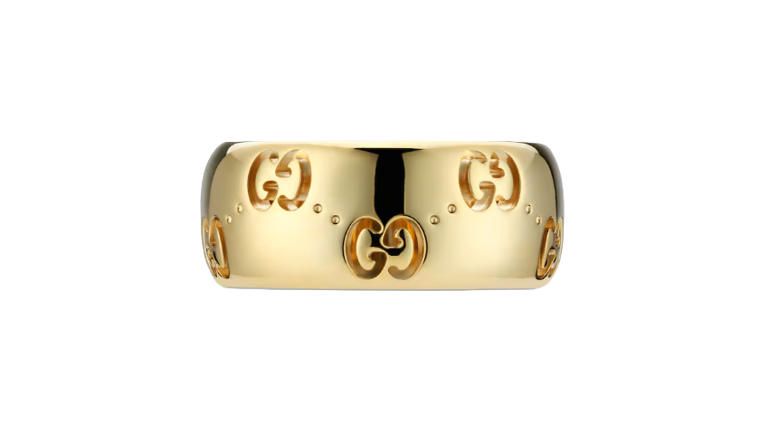 GUCCI Icon 18k GG Wide Ring